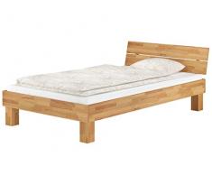 Erst-Holz Moderno Letto/futon 120x200 in Faggio Laccato con doghe rigide 60.80-12