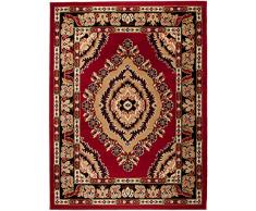 Carpeto Rugs Tappeto Salotto Orientale Pelo Corto - Tappeti Salotto Grandi Dimensioni - Tappeti Camera da Letto - Tappeti Soggiorno - Rosso - 250 x 300 cm