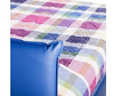 Goldflex - LETTO Mod. Simple, UNA PIAZZA E MEZZA Imbottito offerto nelle MISURE 120x190 o 120x200 in STILE MODERNO qui in SIMILPELLE ma ordinabile anche in TESSUTO o MICROFIBRA - Certificato PRODOTTO ITALIANO. SOLIDO e ben Imbottito