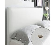 YYQQ Copertura per Testiera Letto in Ecopelle Elastica Protezione Cover Antipolvere in Singolo/Matrimoniale all-Inclusive Copritestiera Nessun Lavaggio (Color : White, Size : 170-190cm)
