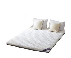 FDesign Futon Pieghevole portabile Materasso Tradizionale Giapponese futon Confortevole Futon Shiatsu,Yoga,Student Dormitory Tatami Materasso futon Mattress Topper,White,90 * 200cmthick6cm