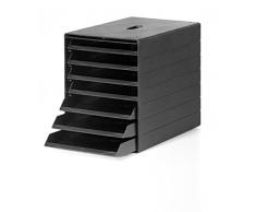 Durable Cassettiera A4 Idealbox Plus 7 cassetti, certificata Blue Angel, 100% riciclabile, antracite, 1712001058