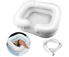 Bacinella Gonfiabile per Shampoo, Bagno a Letto Aiuto ausiliario, Lavaggio dei Capelli a Letto, Riposo a Letto a Lungo Termine, disabili, portatori di Handicap, Capelli Facilmente puliti e c