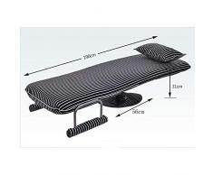 Liziyu Convertibile 2 in 1 Sedia da Ufficio Letto in Sedia Pieghevole Futon Sedia reclinabile Struttura di Sostegno per Letto Singolo Guest Home Semplice Divano Letto Pieghevole,Double
