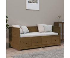 Tidyard Dormeuse in Legno,Divano Letto,Letto Singolo con Contenitore,Letto Singolo con Cassetti,Divano Letto Singolo,Divano Letto in Legno,Divano Letto Scomparsa,Divano Letto con Doghe,75x190 cm