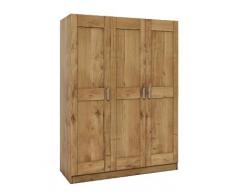 Möbel-Store24 - Armadio con ante in legno di rovere naturale oliato a 3 ante Tomi
