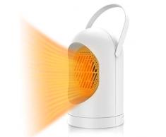 Termoventilatore, SANBLOGAN Mini Stufa Elettrica Basso Consumo Riscaldatore di Spazio Portatile Termoventilatore Bagno Ventilatore dAria Calda a Basso Rumore per Casa, Camera Letto, Soggiorno