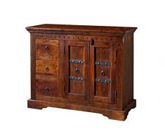 stile coloniale CASSETTIERA MASSELLO ACACIA MOBILI OXFORD #408