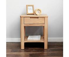 LZQDM Comodino in Legno massello Comodino Nordico Economico, Comodino Moderno e Minimalista con cassetto Singolo