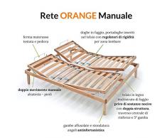 Evergreenweb - Rete Matrimoniale 160x200 a Doghe in Legno con 2 Alzate Separate, Base Letto Reclinabile con doppio movimento alza testa e piedi Manuale, ORTOPEDICA con Regolatori di Rigidità zona Lombare, Portadoghe inseriti nel