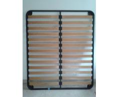 Apple Rete Fissa a doghe in Legno matrimoniale 160x190 cm