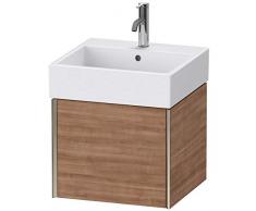 Duravit XViu 4233 Mobiletto Vanity a Parete, 1 cassettone, per mobiletto Vero Air 23505050, 484x454 mm, Colore (Anteriore/Corpo): Champagne Opaco/Tess. ciliegio - XV42330B173