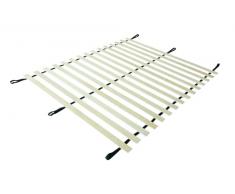 EVERGREENWEB Rete a Doghe matrimoniale 140x190 cm - 16 Doghe con telaio flessibile – Senza Telaio – Base a Doghe Materasso in Legno di Betulla avvolgibile e pratica – per Letto con Rete a Piattaforma