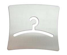 Grande guardaroba di massiccio scudo in acciaio inox spazzolato, 13 x 15 cm