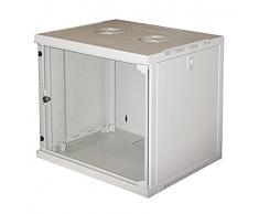 Link LK1909UG Rack 19 - Armadio da Muro, Grigio, Per Reti 485 X 540 X 450 mm