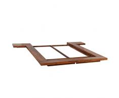 vidaXL Legno Massello Sheesham Letto Futon Stile Giapponese 1,6x2 m Giroletto