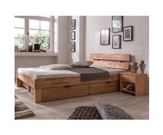 moebel-store24 Futon Judith, letto in faggio massiccio naturale oliato, 100 x 200 cm