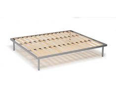 Talamo Italia Rete ortopedica 14 Doghe Made in Italy 160X190 Multistrato di betulla-H 28 CM, 160 X 190