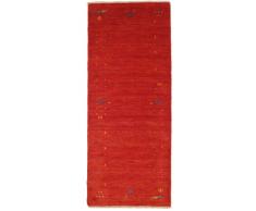 RugVista, Gabbeh Loom Frame, Tappeto, Pilo Corto, 80 x 200 cm, Passatoia, Gabbeh, Lana, Corridoio, Camera Da Letto, Cucina, Soggiorno, Rosso, Rosso Scuro