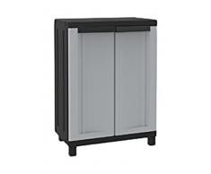 Terry Twist Black 680 Armadio Basso in Plastica Tuttopiani, 68 x 39 x 91.5 cm, Grigio/Tortora