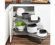 Sotech Lemans II Antracite Apertura a Destra per Armadio ad Angolo con Porta Larga 60 cm e Altezza Armadio di 650-800 mm