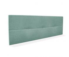 DHOME Testiera in similpelle o in tessuto AQUALINE Pro Testiera imbottita Letto di lusso (Tessuto Verde Acqua, 160cm (Letto 150/160))