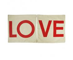 Biancheria Di Cotone A Due Divano Design Rivestimenti Letto Arredamento Casa Amore Coppia Federa-love