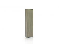 Dmora Armadio 1 Anta, Legno Scuro, 43 x 29 x 190 cm