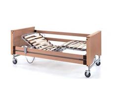 TERMIGEA Letto Elettrico da Degenza per Anziani, Malati e Disabili, 80 x 190, in Legno con Movimento Trendeleburg, Motore Combinato Piano-Rete