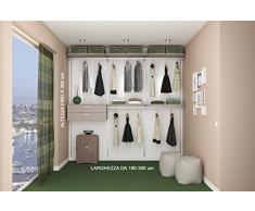 Cabina armadio di qualità prodotta su misura