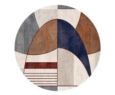 ZZBBZZ-YJ Tappeto Rotondo Contemporaneo 80cm 100 cm 120 cm 140cm 160 cm 180 cm 200cm Home Circolare Tappeto Camera da Letto Comodino Coperta tappeti tappeti tappeti (Size : Diametro 200cm)