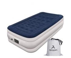 Blackace arteesol Materasso Gonfiabile Letto Gonfiabile Matrimoniale/Singolo Materassino Autogonfiabile con Pompa Elettrica Integrata per Accogliere GliOspiti/Campeggio/Viaggio