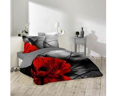 Douceur dIntérieur, 1641182, Set da 3 pezzi di biancheria da letto in cotone stampato, motivo:Milly, 240 x 220 cm