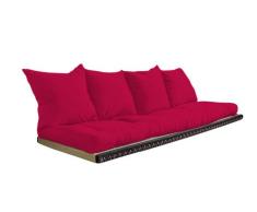 Vivere Zen - Divano Letto Futon - Kanto - futon 80x200 cm + Tatami 80x200 cm - 4 Cuscini - Colore Classe 3 55x50 cm