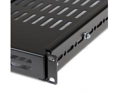 Startech.Com Ripiano Fisso per Armadio Server a Rack, Nero
