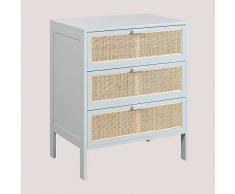 SKLUM Comò in Rattan e Legno Reyna Kids Iceberg