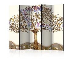murando Paravento Klimt 225x172 cm Stampa unilaterale su tela in TNT Parete Divisoria Interno Separatore Stanza Pieghevole Decorazioni Albero l-A-0002-z-c
