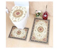RedBeans New Antiscivolo Lavabile 3 – Tappeto da Vasca da Bagno Mat Contour Lusso Vintage Design Ziegler Tappeto Persiano Blu George Collection Area Rugs