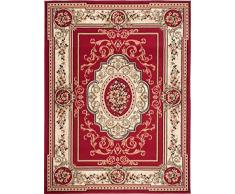 Carpeto Rugs Tappeto Salotto Orientale Persiano Pelo Corto - Tappeti Soggiorno Persiani Originali - Tappeti Camera da Letto - Tappeti Salotto Grandi Dimensioni - Rosso - 80 x 150 cm