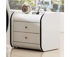 STTTBD Comodino Moderno Imbottito in Ecopelle Comodino con cassetti per Home Office Comodino con cassetti scorrevoli