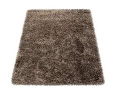 Amazon Brand - Umi Tappeto Salotto Moderno Pelo Lungo Camera da Letto Scendiletto Shaggy Morbido Pastello Lucido, Colore:Beige, Dimensione:80x150 cm