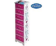 Disney Frozen – Mobile Cassettiera in Legno 23 x 19 x 86 cm