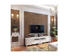 NZFBZ Carta da Parati Moderna Semplice 3d stereo carta da parati di loto lusso camera da letto soggiorno parete moderna carta da parati, marrone