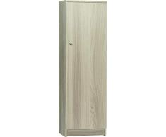 Esidra Armadio 1 Anta, Legno Chiaro, 46 x 148 x 34 cm