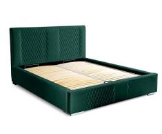 Siblo Letto 160 x 200 cm - Murcia Collezione - Moderno Letto Matrimoniale - Struttura Letto Matrimoniale - Robusto Letto Contenitore - Letto Matrimoniale con Contenitore - Monolith - Verde