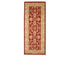 RugVista, Ziegler Kaspin, Tappeto, Pelo Medio, 80 x 200 cm, Passatoia, Tappeto Oriental Ziegler, Oeko-Tex Standard 100, Polypropylene, Corridoio, Camera Da Letto, Cucina, Soggiorno, Rosso, Ruggine/Rosso