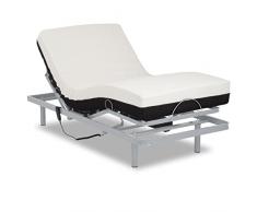 Gerialife® Letto elettrico singolo | Materasso singolo in memory foam (80x190)