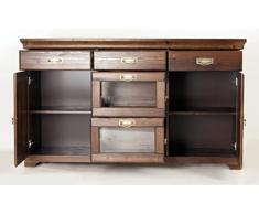 Credenza, cassettiera in legno di pino laccato kolonialfarben, armadio, credenza