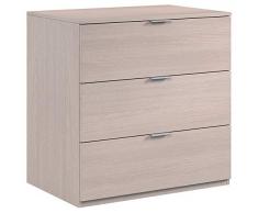 KIT CASSETTIERA CASSETTONE 3C CM.80X38X77 ROVERE