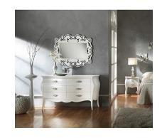 Estea Mobili - COMO BOMBATO IN LEGNO COLORE BIANCO O AVORIO - 3246A